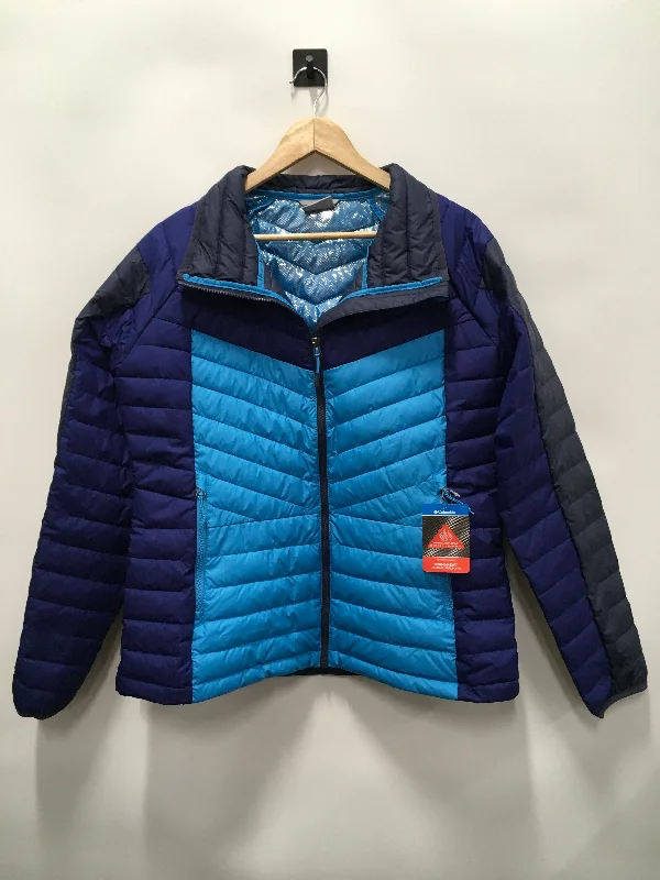 Exclusive Wardrobe Deals – Style Up For Less Navy Jacket Puffer & Quilted Columbia, Size Xl