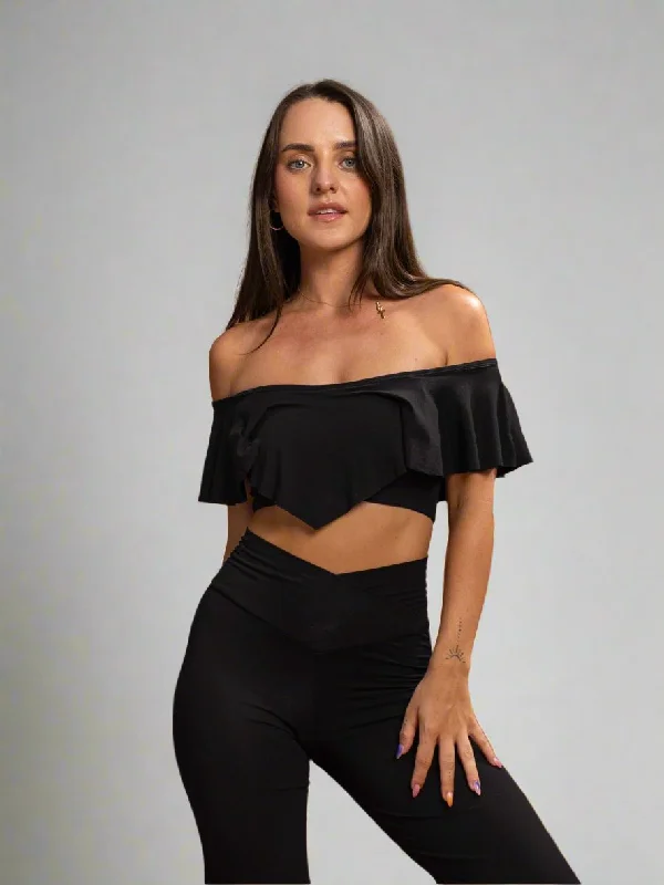 Women's Elegant Clothes Aphrodite Top - Black Onyx