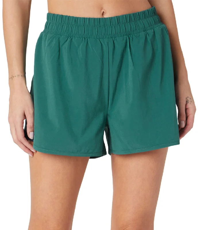 Elegant Clothing For Women Beyond Yoga In Stride Lined Short Lunar Teal