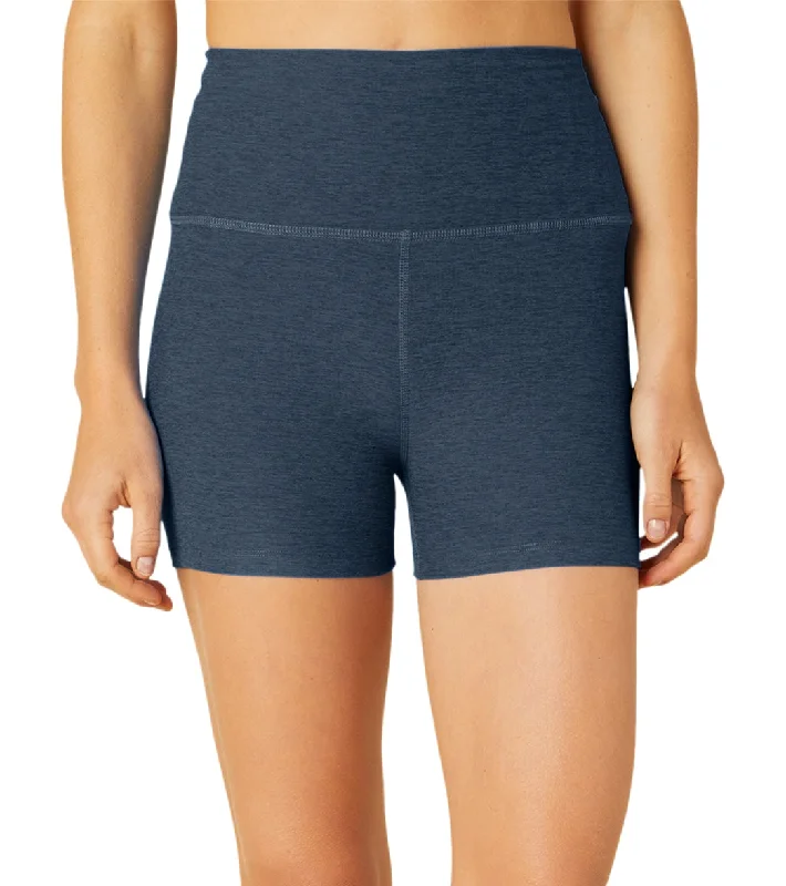 Women's Casual Wear Outfit Beyond Yoga Spacedye All for Run Shorts Nocturnal Navy