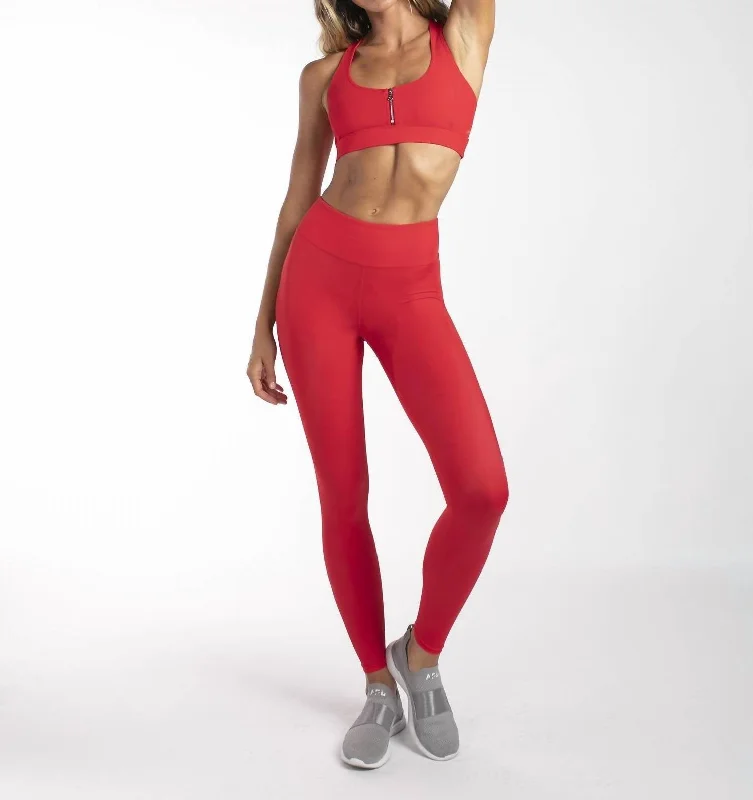 Women's Casual Apparel For Weekends Destiny Legging In Red