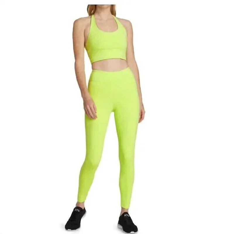 Women's Athleisure Apparel Drive High Rise Black Out Legging In Citrina