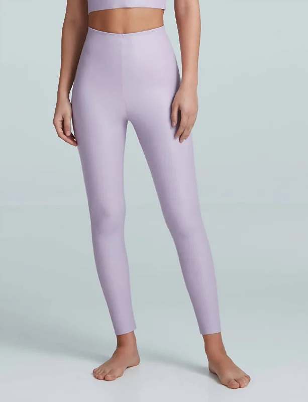 Women's Comfy Attire For Lounging Faux Leather Legging In Lavender