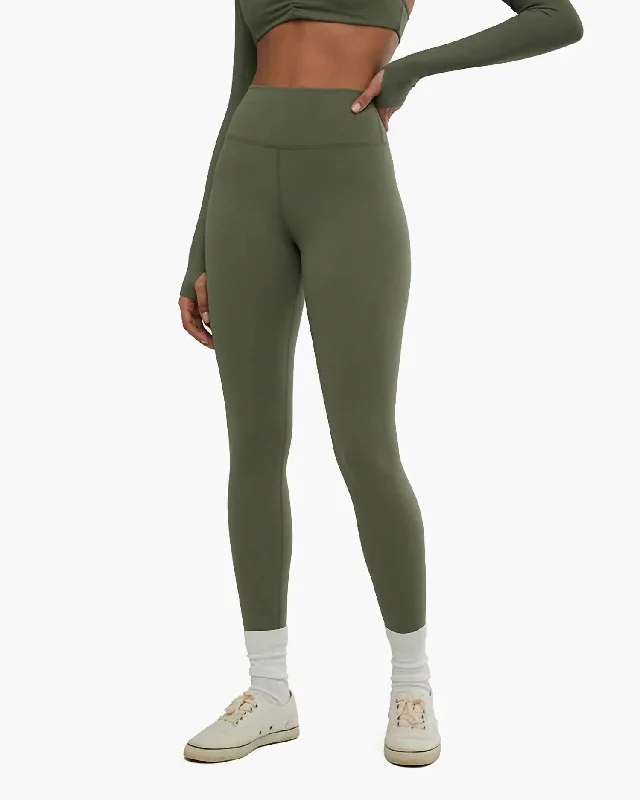 Women's Timeless Attire High Rise Legging In Green