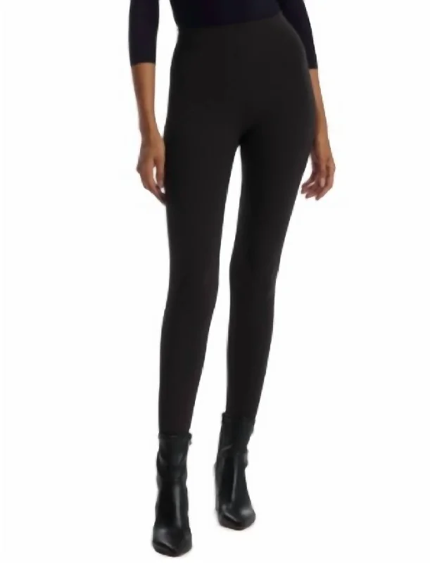 Women's Clothes For Work Neoprene Legging In Black