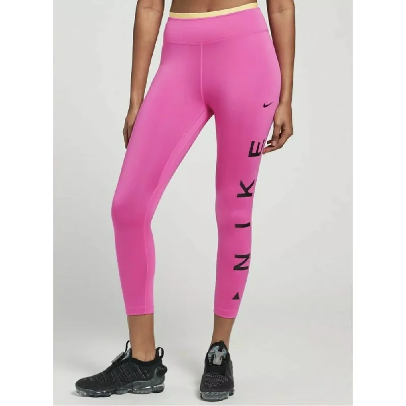 Timeless Women's Clothes Nike One Icon Clash Ankle Leggings Pink/Black  CV9028-601 Women's