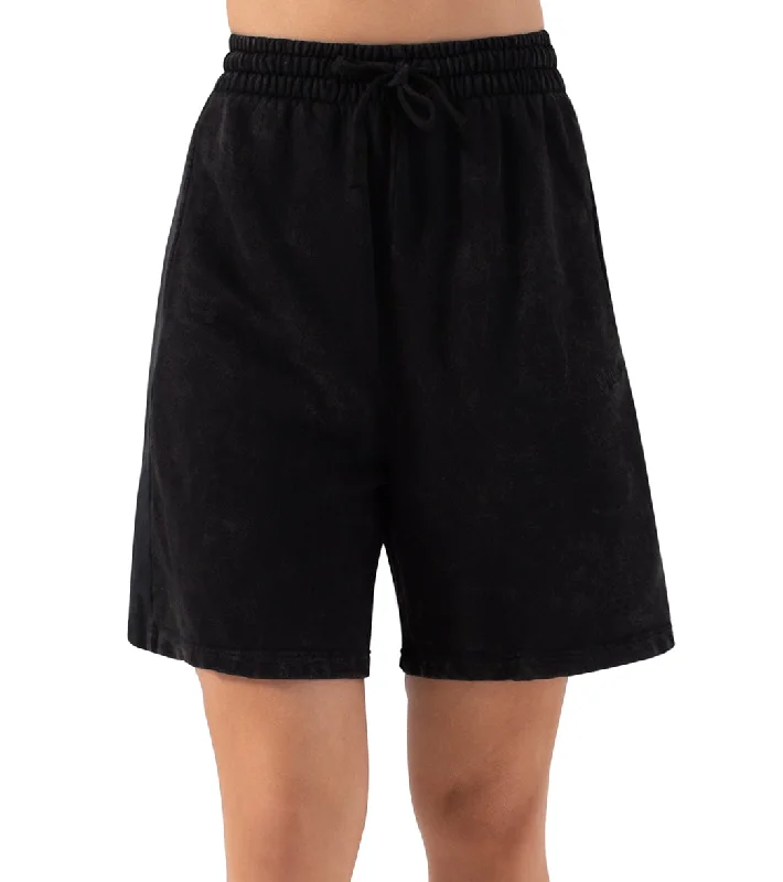 Women's Holiday Clothes NUX Terry Boyfriend Short Black