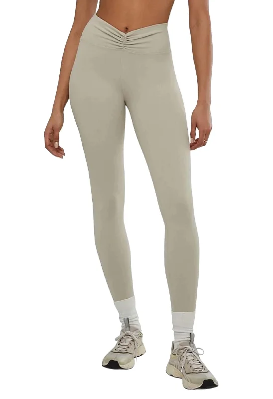 Women's Resort Attire Ruched V-Legging In Stone