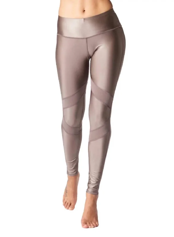 Formal Attire For Women Sleek Leggings In Suede Lustre