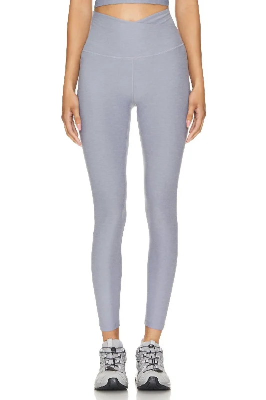 Stylish And Comfortable Clothing For Women Spacedye At Your Leisure Hw Midi Legging In Cloud Heather Gray