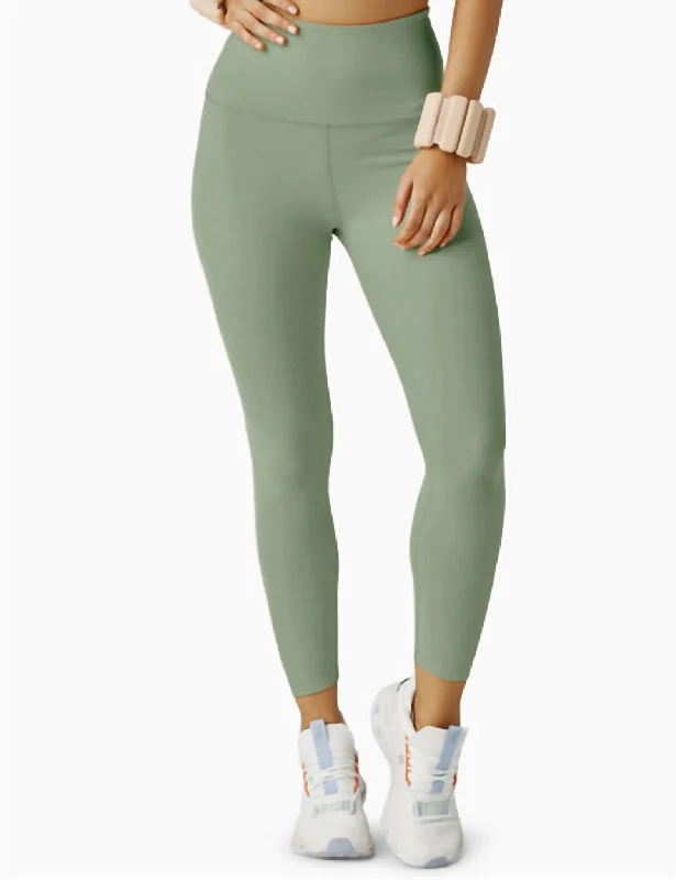 Stylish Women's Clothing Spacedye Caught In The Midi High Waisted Legging In Minty Slate Heather