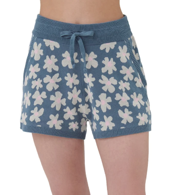 Women's Floral Print Outfit Spiritual Gangster Floral Jacquard Relaxed Short Coastal Floral