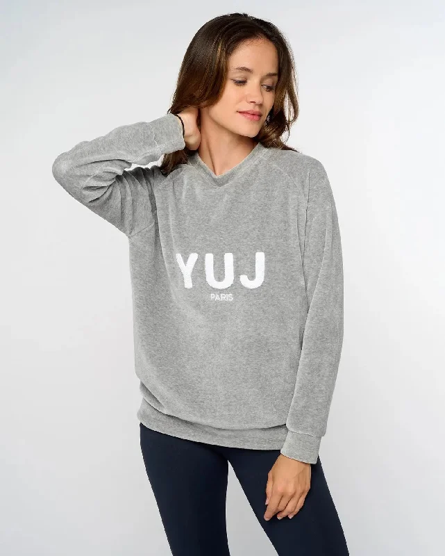 Stylish Women's Apparel VELVET heather gray sweatshirt