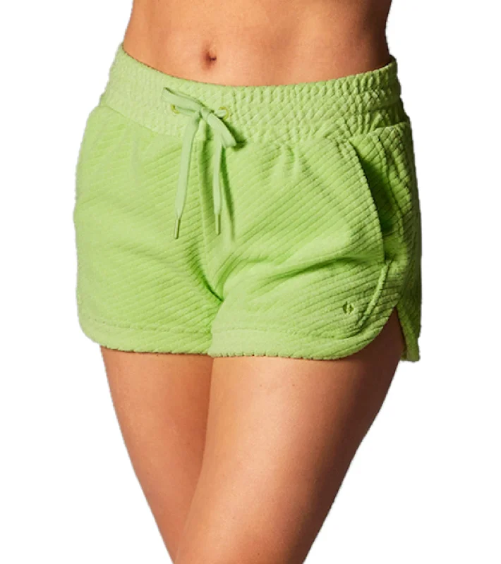 Women's Athletic Clothes Tavi Retreat Terry Shorts Lime