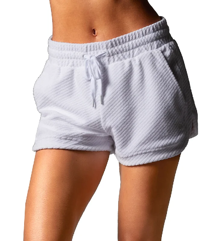 Women's Loungewear Clothes Tavi Retreat Terry Shorts White