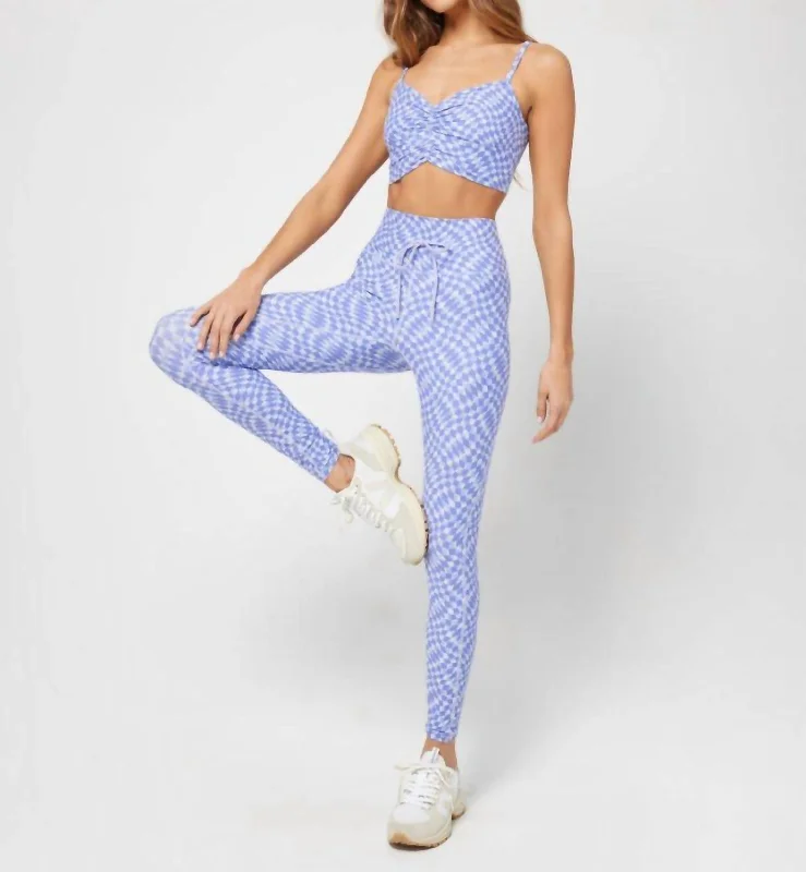 Women's Vacation Attire Turner Leggings In Blue Heatwaves