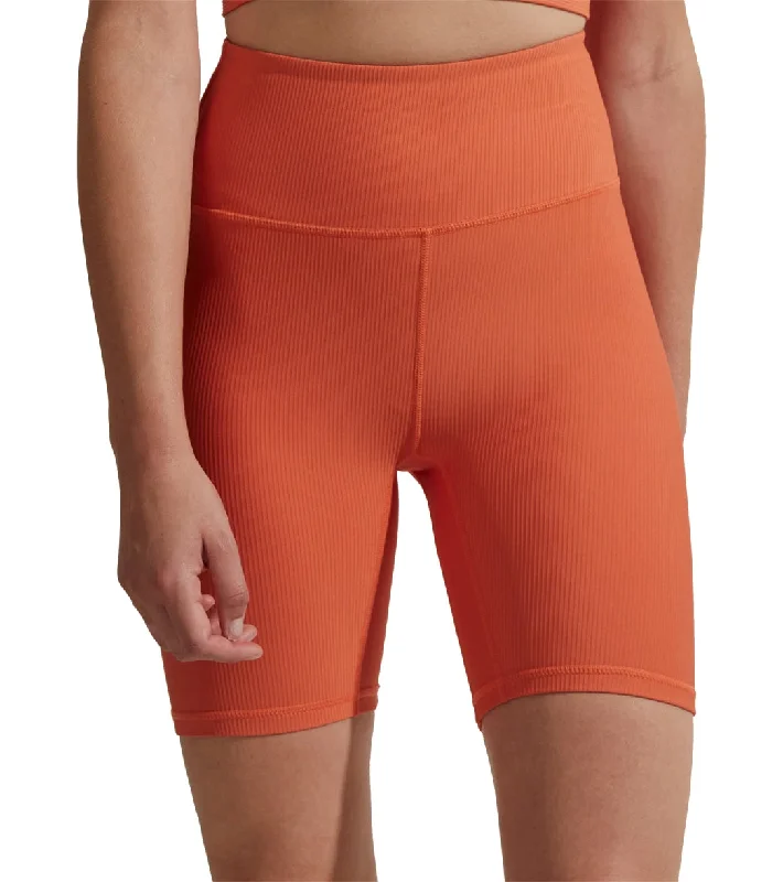 Women's Garments Varley Let's Move Rib Short 7 Orange Rust