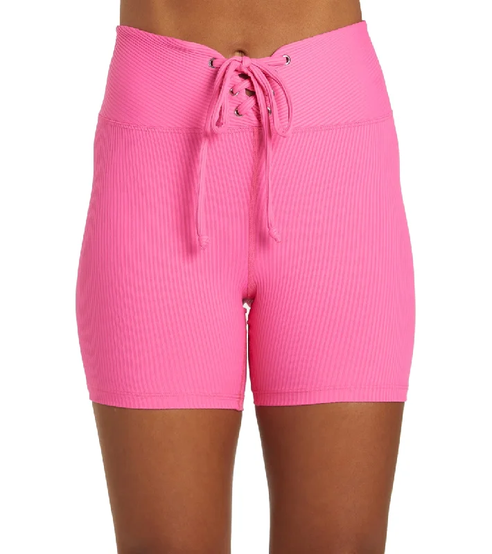 Women's Classic Attire Year of Ours Football Biker Shorts Hot Pink