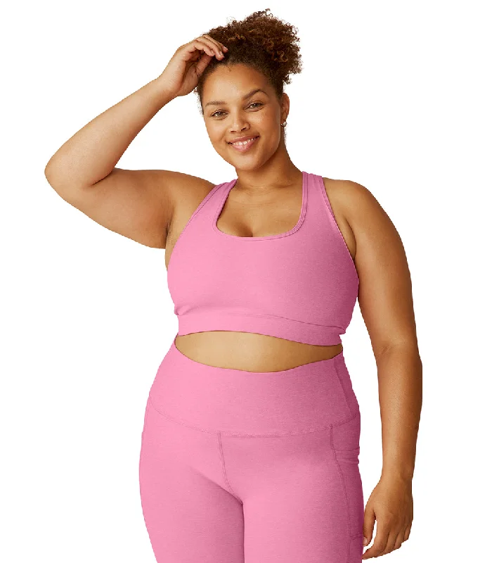 Women's Work Outfit Beyond Yoga Plus Spacedye Got Your Back Bra Pink Bloom Heather