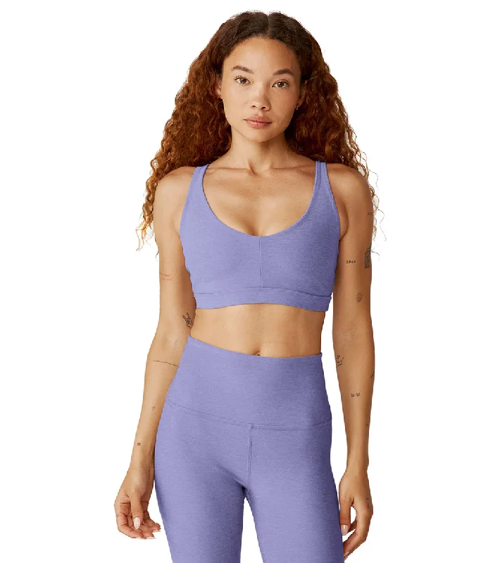 Women's Stylish Casual Garments Beyond Yoga Spacedye Embody Bra Periwinkle Cloud Heather