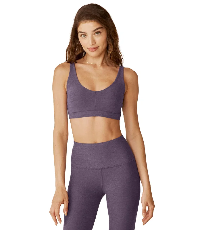 Women's Plus-Size Clothes Beyond Yoga Spacedye Embody Bra Purple Haze Heather