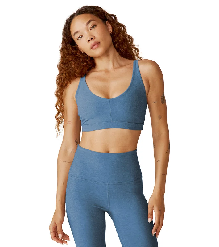 Women's Seasonal Apparel Beyond Yoga Spacedye Embody Bra Sky Blue Heather