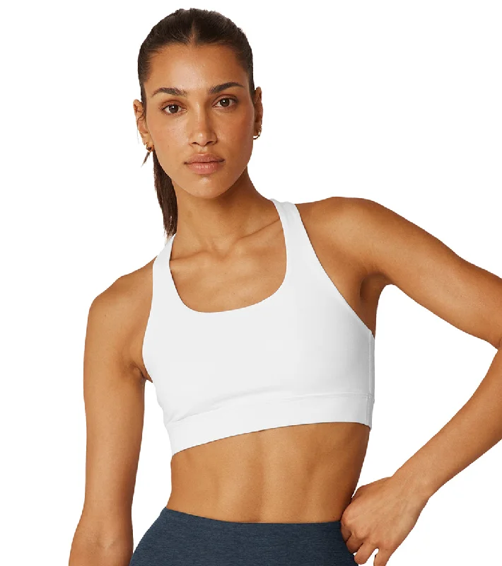 Women's Plus-Size Attire Beyond Yoga Spacedye in a Twist Bra Cloud White