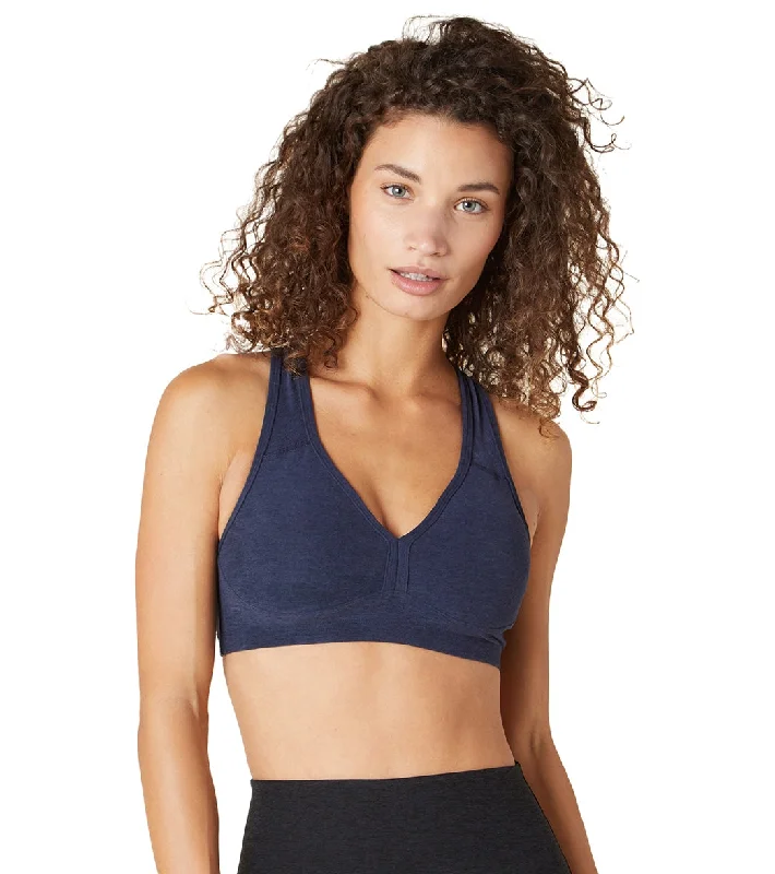 Women's Evening Attire Beyond Yoga Spacedye Lift Your Spirits Yoga Sports Bra Nocturnal Navy