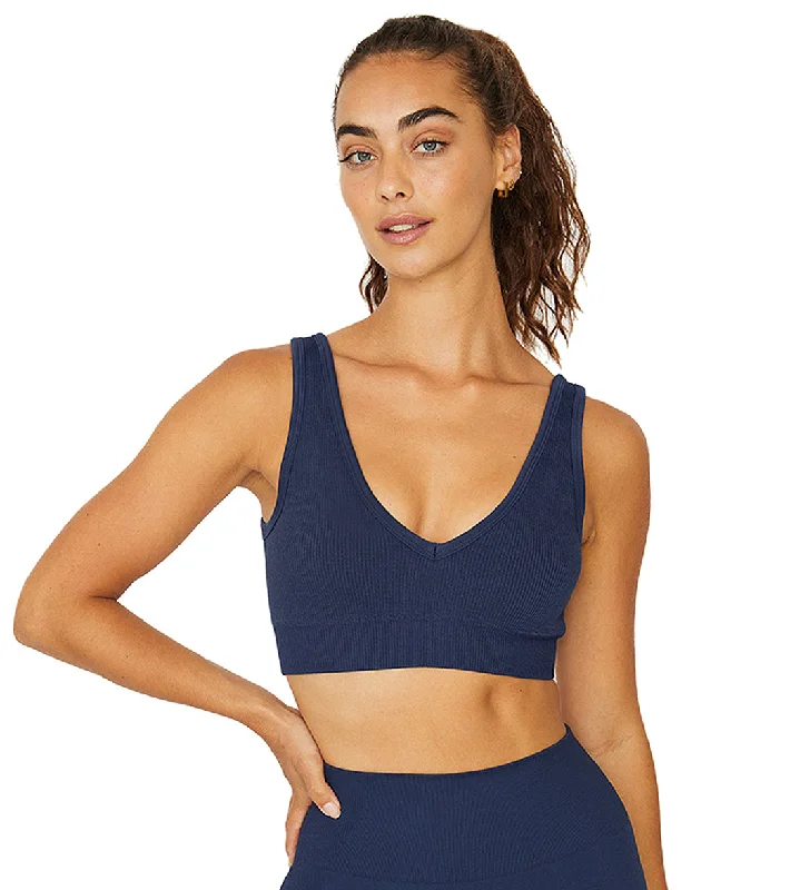 Casual Clothing For Women Cream Yoga Sage Bra Navy