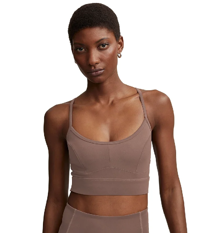 Formal Garments For Women Varley Let's Move Irena Bra Cocoa Brown