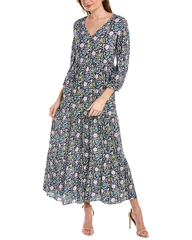 Women's Comfortable Lounge Garments Boden Blouson Sleeve Maxi Dress