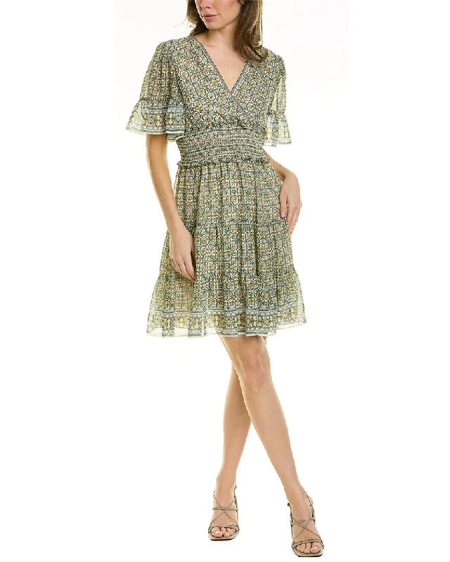 Women's Elegant Outfit Max Studio Tiered A-Line Dress