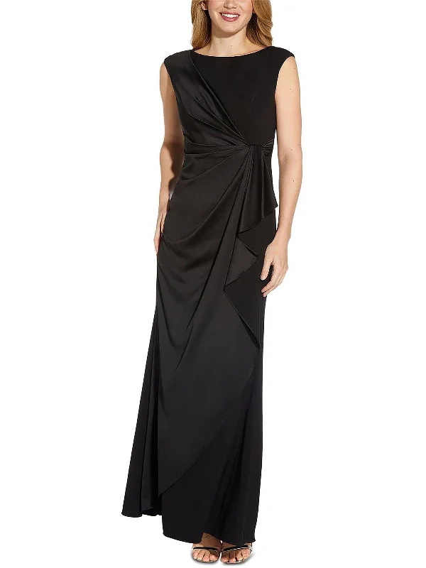 Women's Athleisure Apparel Womens Drapey Maxi Evening Dress