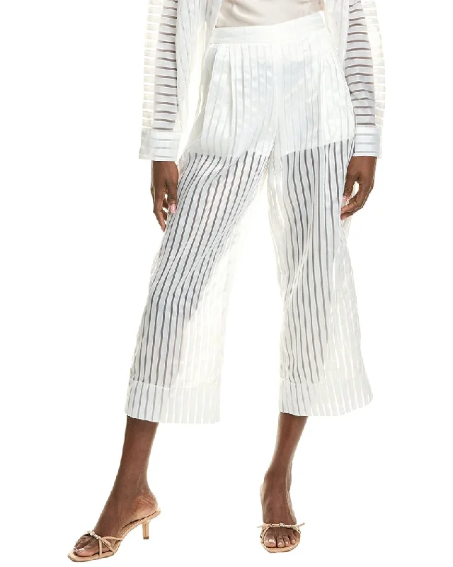 Casual Chic Women's Clothes BCBGMAXAZRIA Sheer Stripe Pant