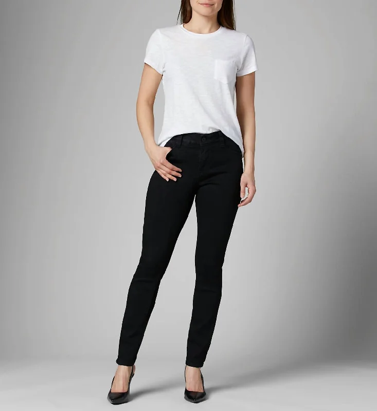 Women's Comfortable Clothes For Weekends Cecilia Mid Rise Skinny Jeans In Black