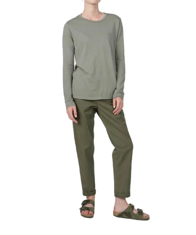 Formal Garments For Women Easy Chino Pants In Army