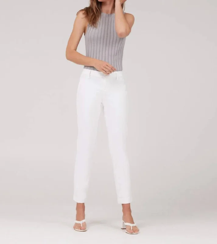 Women's Holiday Clothes Erica Slim Chino Pants In White