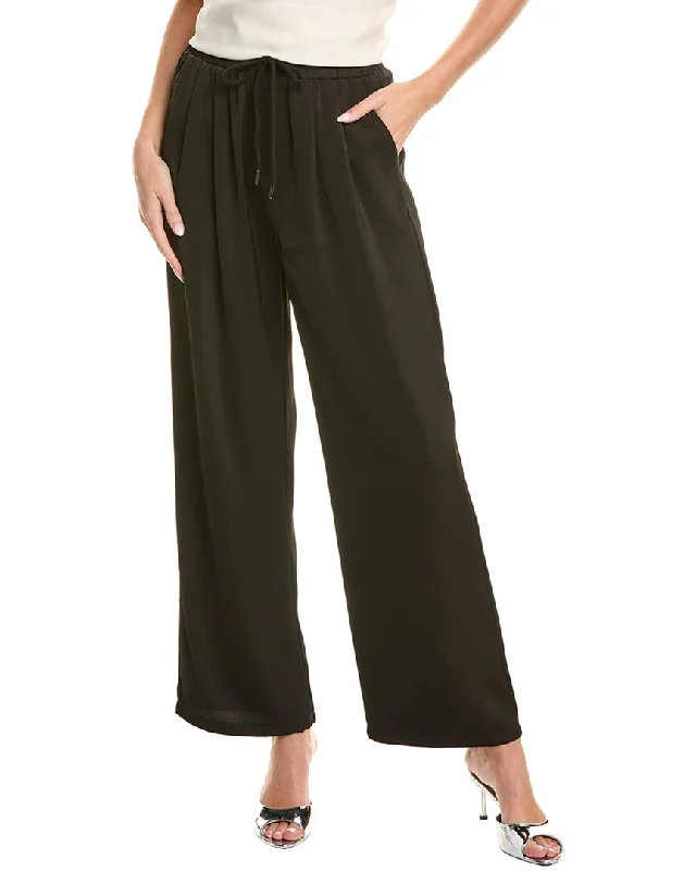 Women's Elegant Apparel Gracia Drawstring Elastic Waist Wide Leg Pant