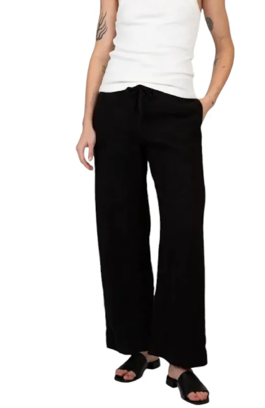 Affordable Women's Clothing Gwyneth Linen Pants In Black