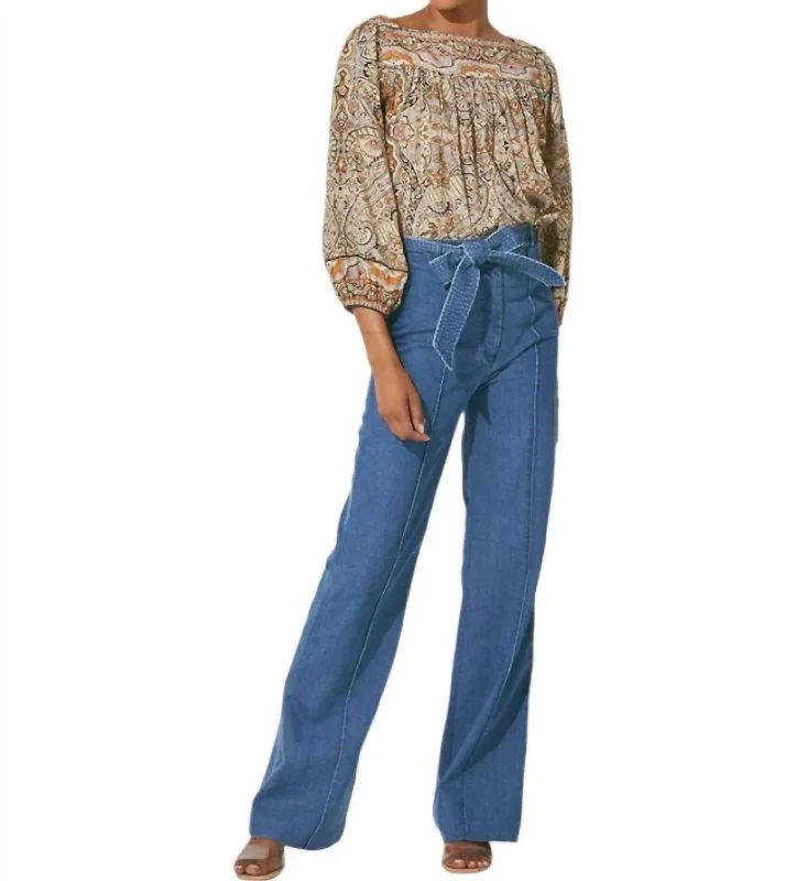 Charming Women's Garments Luca Trouser Pants In Blue