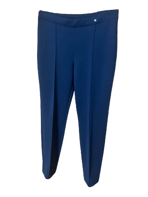 Stylish Women's Garments Pull On Scuba Pant In Navy