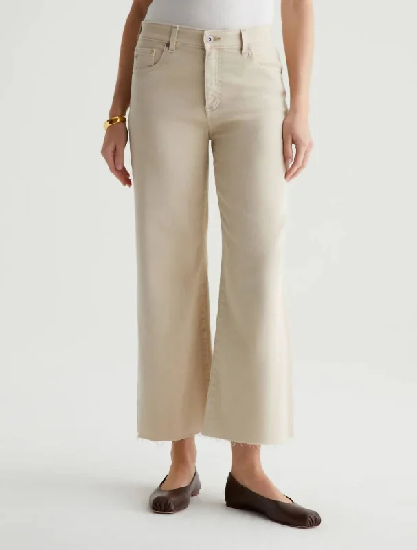 Casual Attire For Women Saige Wide Leg Crop Jeans In Sulfur Desert Rock