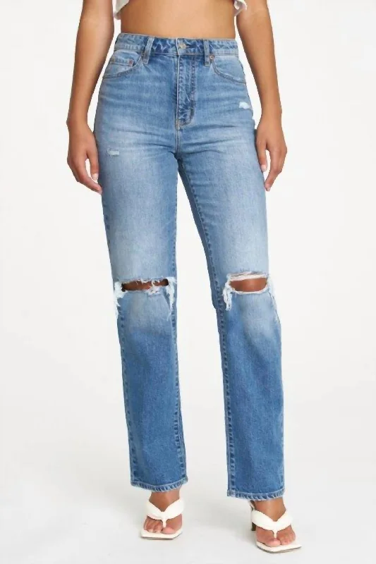 Women's Stylish Vacation Attire Sundaze Dad Jeans In Breathless