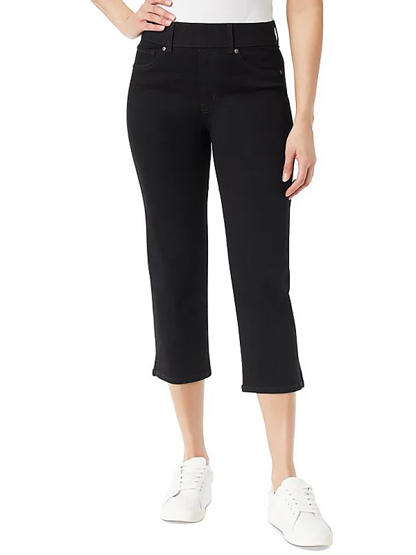 Women's Clothes And Apparel Womens High Rise Stretch Capri Jeans